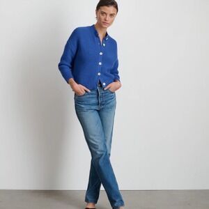 ALEX MILL Alex Nico Chunky Cardigan in Cosmic Blue Size XS